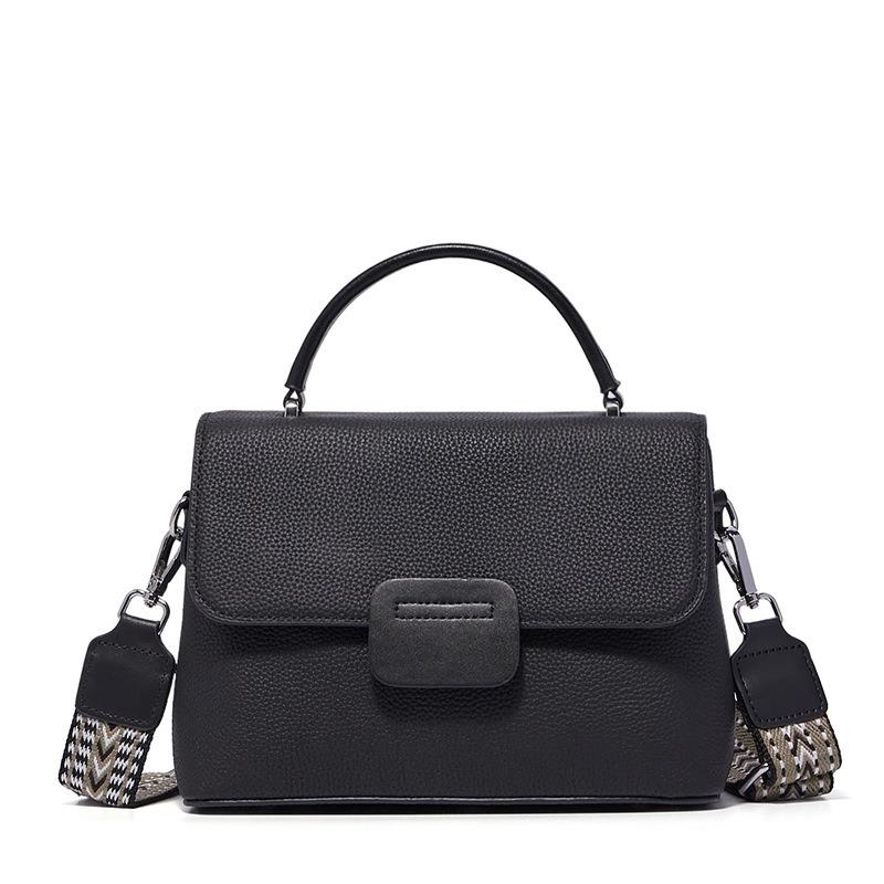 

Модные женские сумки Новые сумки из коровьей кожи первого слоя Простые и универсальные сумки через плечо Сумки-мессенджеры для поездок на работу Женская натуральная кожа чёрный