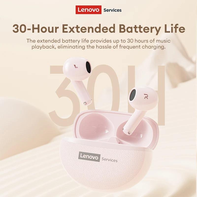 Original Lenovo LE223 Gaming Wireless Bluetooth 6.0 Headphones HiFi Stereo Sound Earbuds 30H Battery Life Waterproof Sport Earphones