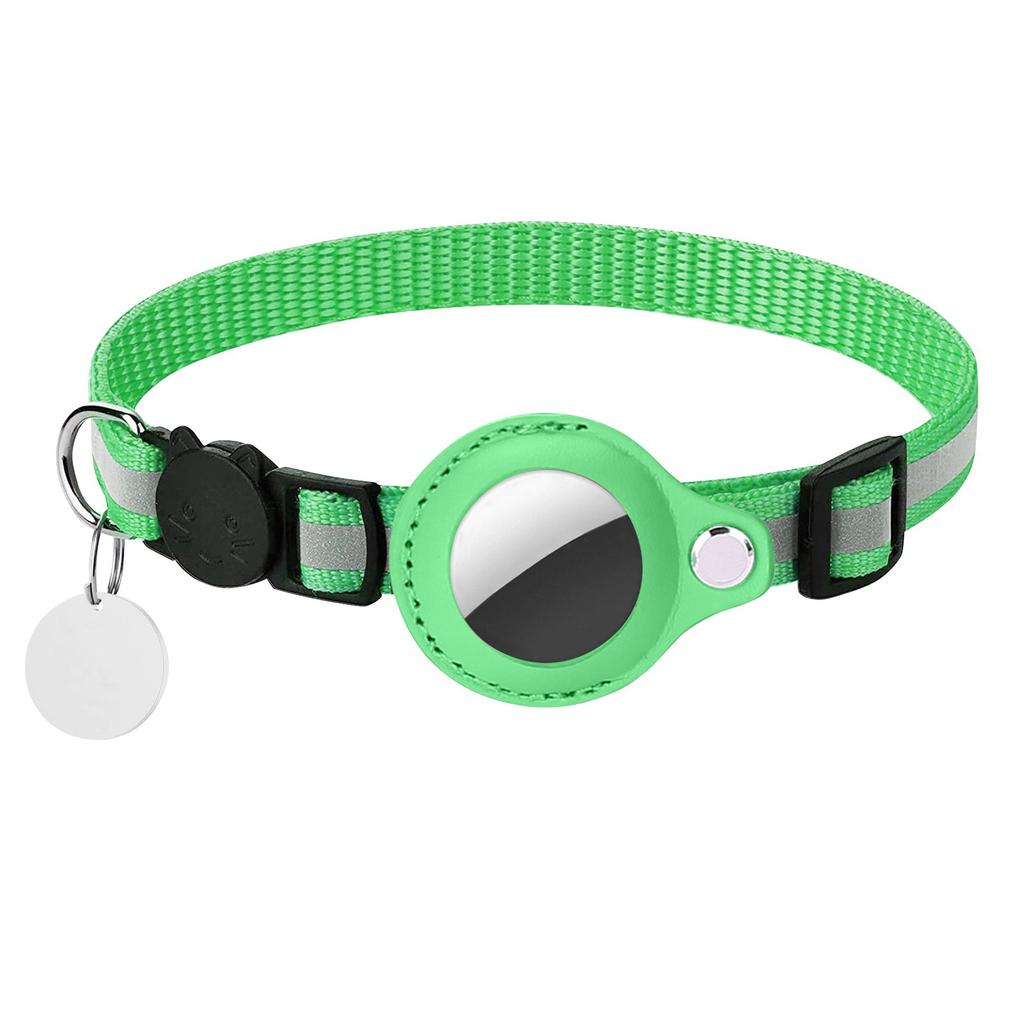Pet Collar, -Loss, Positionable And Tracking, Reflective Bell Neck Collar