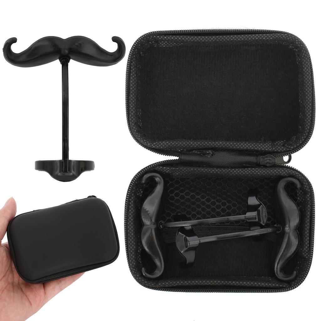 2Pcs Mustache Clip with Protective Case Professional Clarinet Mouthpiece Clips Fits for All Small Shank Trumpet Mouthpieces