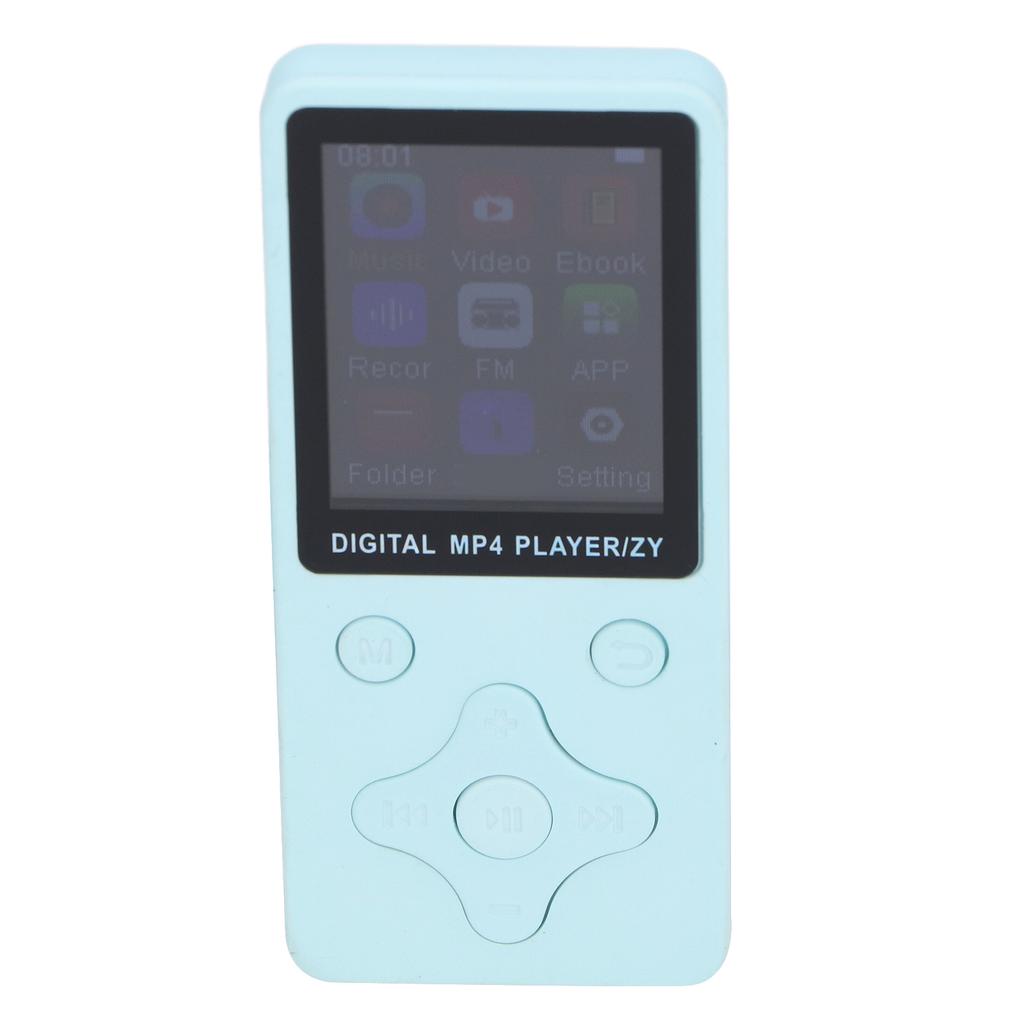 MP3 MP4 Player with Earphones 64GB 1.8 Inch LCD Screen HiFi Lossless Sound 180mAh Bluetooth Music Player for Sports