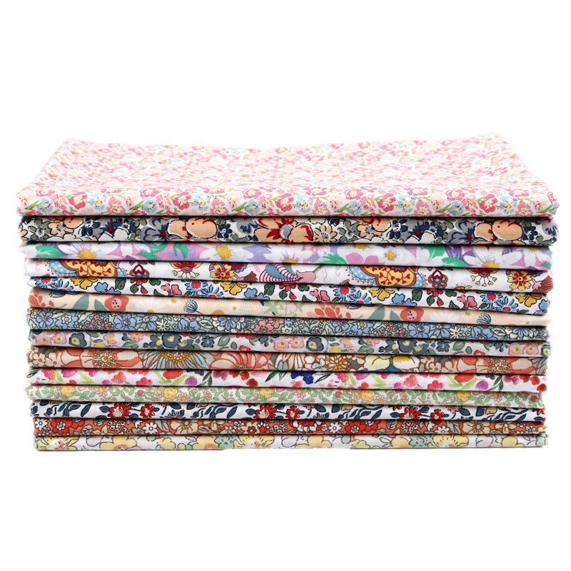 Pure Cotton Floral Poplin Fabric for Girls' Summer Dresses – Fresh Pastoral Print