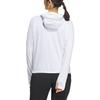Adidas Solid Color Sports Hoodie Long Sleeve Breathable Sun Protection Women tops White IU1269