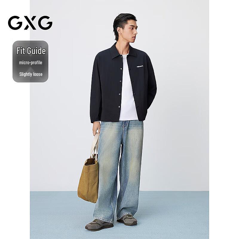 GXG Men's Black Collared Jacket