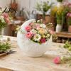 Blumentopf mit Weinranken-Textur, Halbmond-Pflanzgefäß, Künstlerischer Stern-Pflanzenhalter, Elegant geformtes Pflanzgefäß für Innen- und Außenbereich, Heimdekoration, Geschenk für Liebende