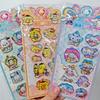 6Style Anime Kawaii Sanrio HelloKitty Kuromi 3D Shake Stickers Cute DIY Album Diary Handbook Decor School Student Stationery Toy
