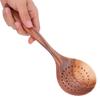 Slotted Spoon Wooden Long Handle Skimmer Scoop Kitchenware Cooking Kitchen  Utensil