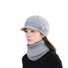 Women's Hats with Thickened Warm Plush Baseball Caps for Autumn and Winter Casual Ear Protection Plus Velvet Versatile Mother Hats
