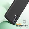 Coque - E.F.CONNECTION - Pour Xiaomi Redmi Note 12 5G - Silicone Liquide - Noir - Protection d'écran Verres Trempés
