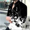 Men's Shirts Poker Black Pink White a Series of Men's New Casual Outdoor Party New 2024 Men's New Tops