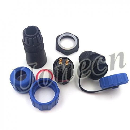 2 pcs SP1310 ip68 2-pin Waterproof Connector Power Cable connectors Cable connectors Automotive connectors Plug and socketMultipole Plug and Socket