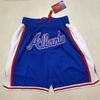 Mens Basketball Shorts With Team Embroidery NBA Style Loose Fit Athletic Pants Practice Casual Wear