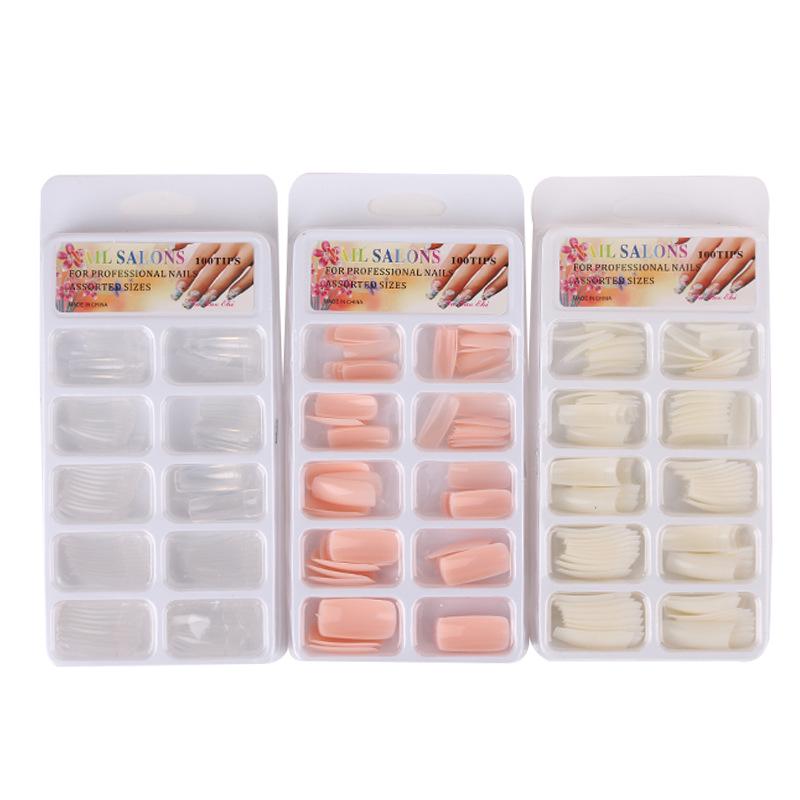 French Nail Tips Natural Full Cover Fake Nail Patches - Hot-selling Nail Art Supplies