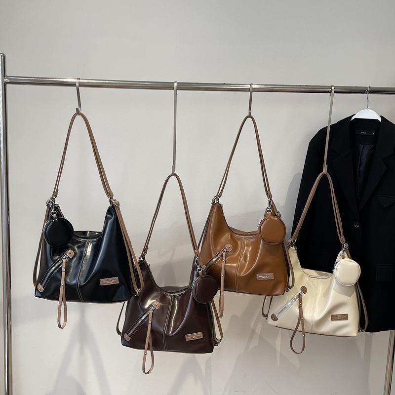 Trendy Fashion Backpack Tote Bag Women's Simple Large-capacity Shoulder Bag Korean Casual Commuter Crossbody Bag