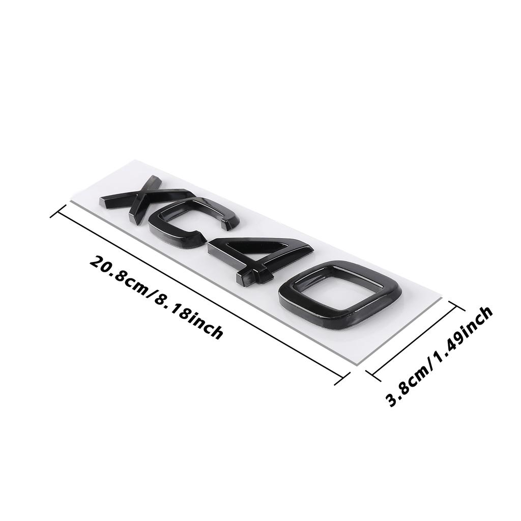ABS Car XC Series Number Emblem Logo Sticker Rear Trunk Decals Accessories For Volvo XC40 XC60 V70 S60 XC90 S80 V40 XC70 V50 AWD
