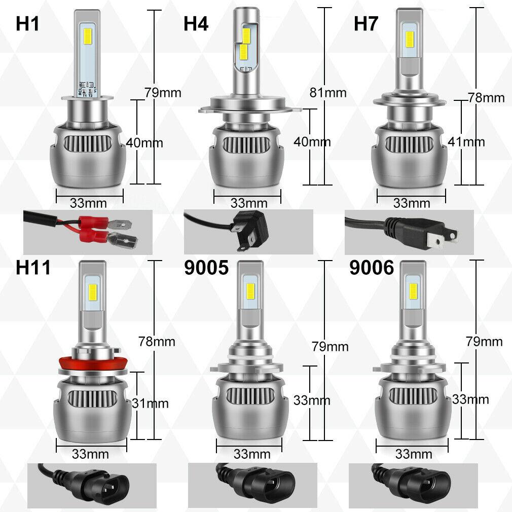 Metal lichid nou 100W 25000Lm H4 LED H1 H11 H7 Becuri LED pentru faruri Canbus H8 H9 9005 HB3 9006 HB4 Lampă Autovehicule Faruri de ceață