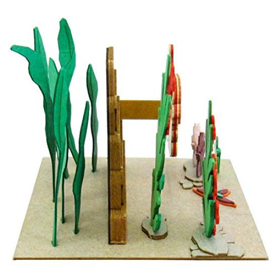 Sankei Studio Ghibli Mini Ponyo on the Cliff by the Ponyo and her paper craft Sea sisters, non-scale MP07-37