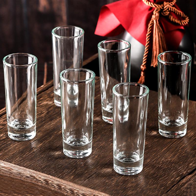 60ml Transparent Glassware for Bourbon Gin Whiskey Cocktail Scotch Vodka 8pcs Set Classic Shot Glass Party Small Liquor Goblet
