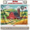Countryside Farm Tapestry for Living Room, Bedroom and Rustic Home Decor