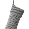 Christmas Stockings 18 Inches Large Knitted Xmas Stocking Fireplace Hanging Decoration for Holiday Home Party Decor