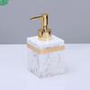 Reusable Resin Soap Dispenser Manual Empty Liquid Lotion Pump Bottle for Room Countertop