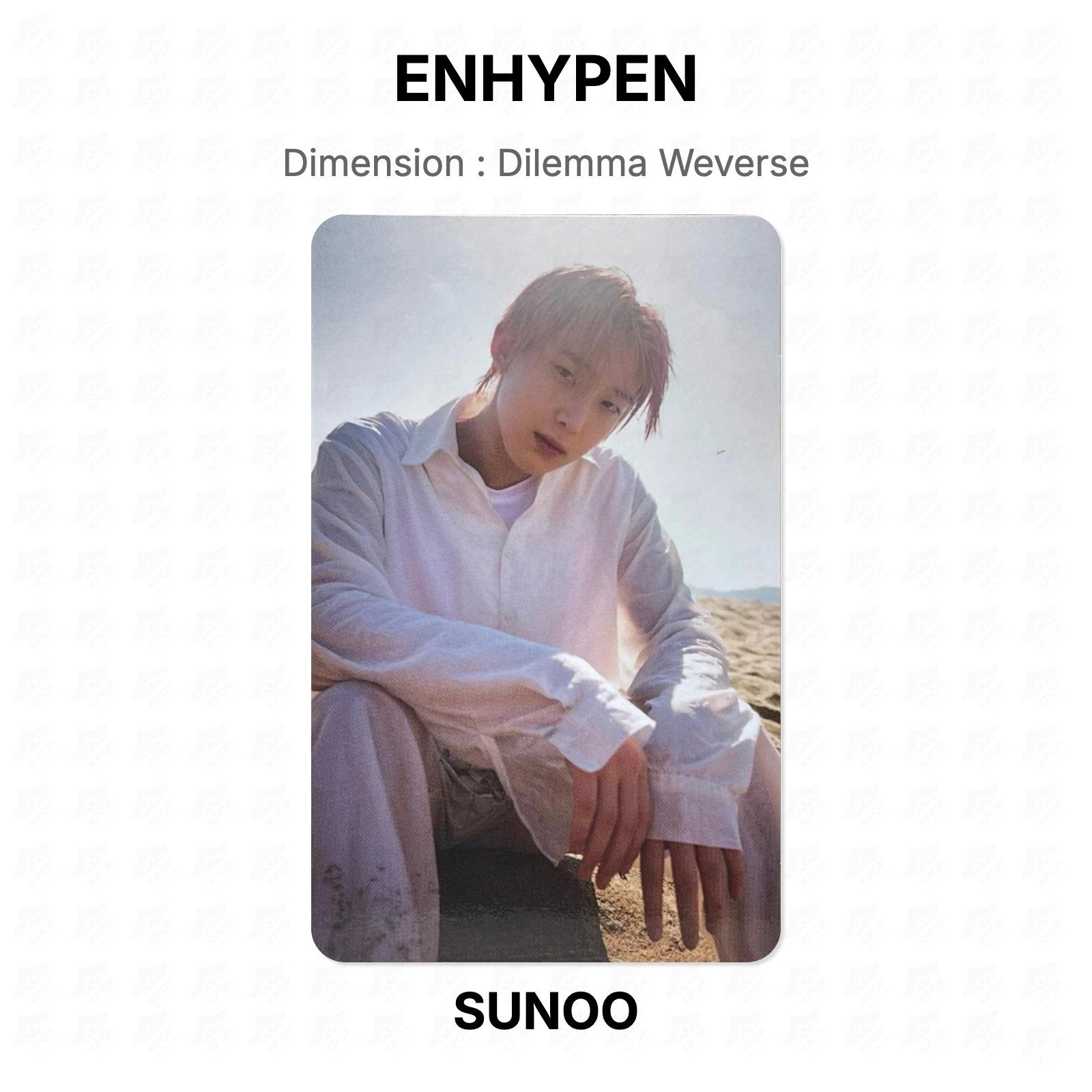ENHYPEN Dimension : Dilemma Weverse Official Photocard SUNOO