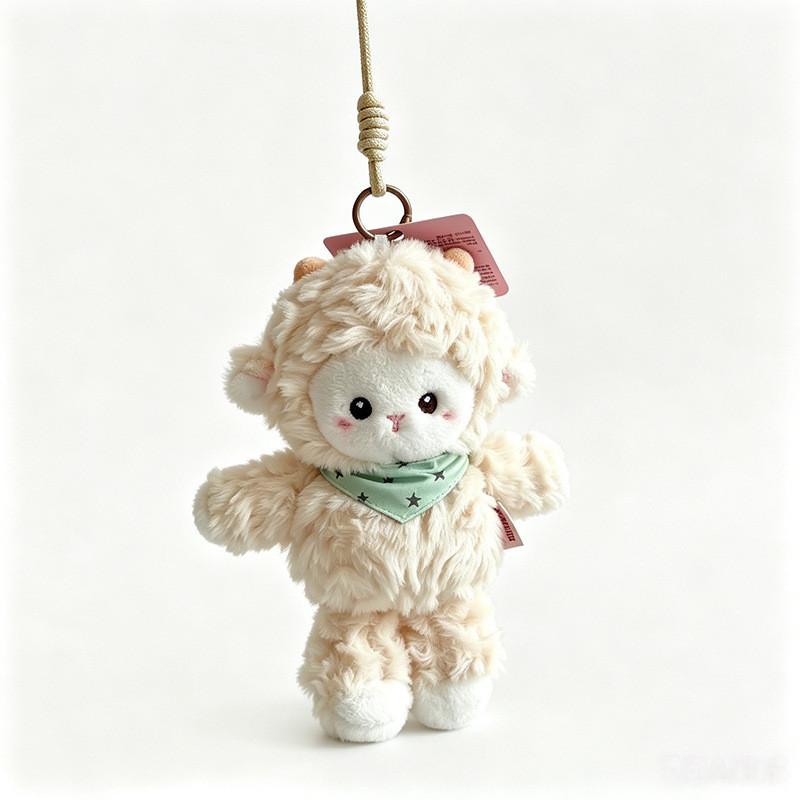 Plush Sheep Keychain Cartoon Soft Toy For Kids And Adults Gift
