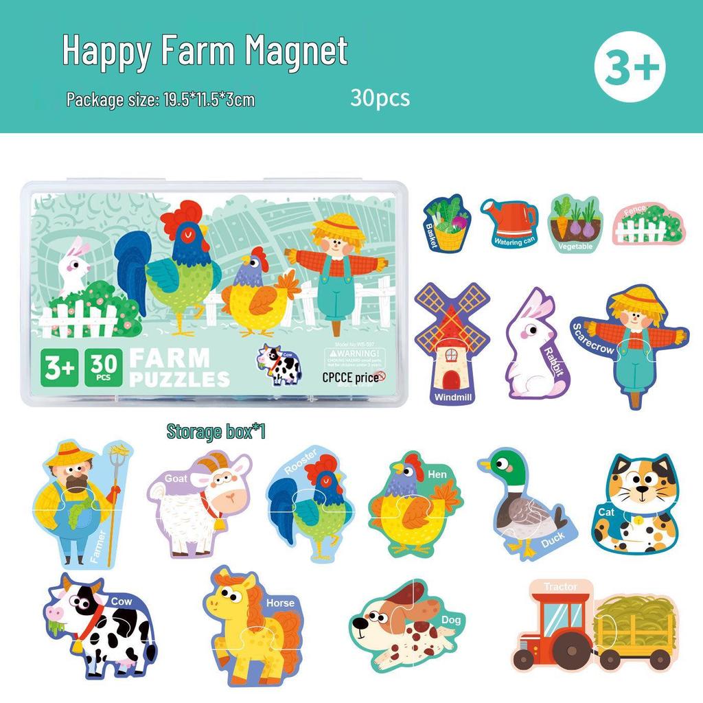 Magnetic Alphabet Puzzle & Book Set for Early English Learning