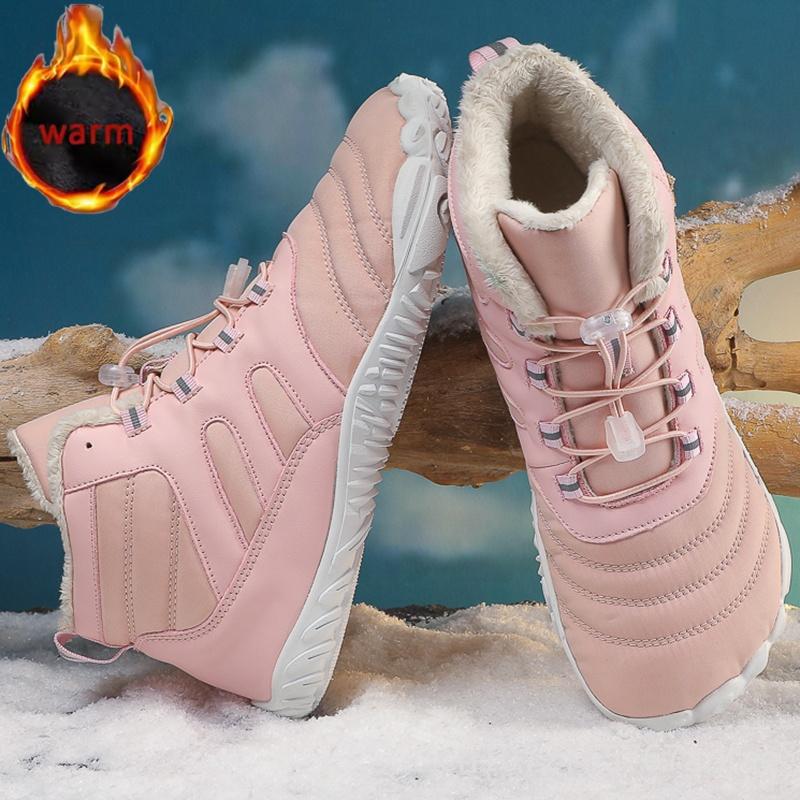 Winter Barefoot Snow Boots Men Women Casual Shoes Waterproof Outdoor Warm Climbing Boots Non-Slip Wear Resistant Sneakers
