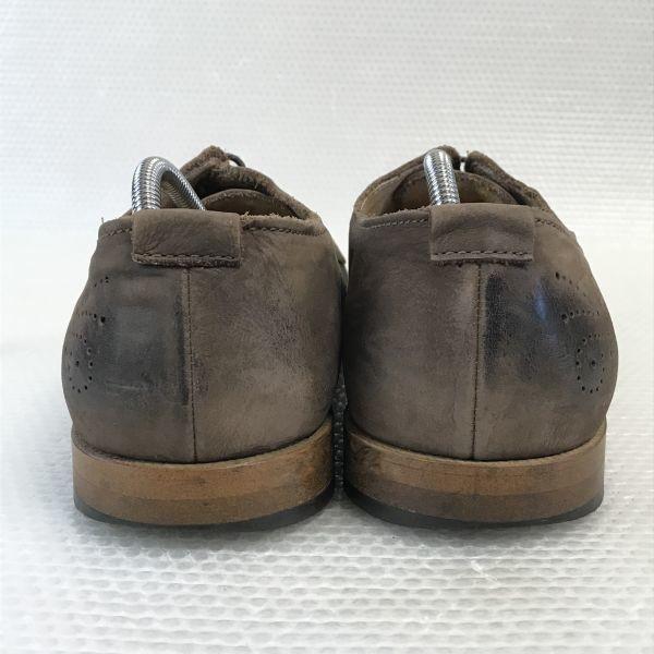 Hergestellt in Japan TK Takeo Kikuchi Echtes Nubukleder Brogue Schuhe Größe 27,5cm Braun(GEBRAUCHT)
