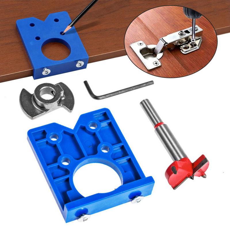 

PDTO Новый 1 комплект сверла для скрытых петель с пильным инструментом для двери шкафа