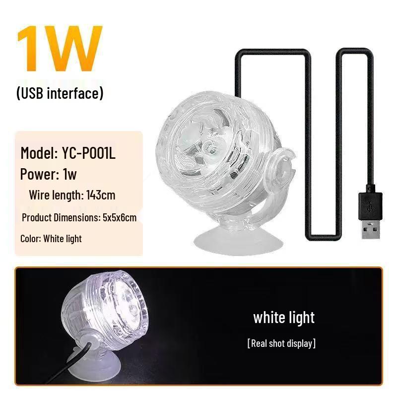 Waterproof LED Aquarium Light with Remote Control, Submersible Spotlight, Seven-Color for Plants and South American Night Landscaping