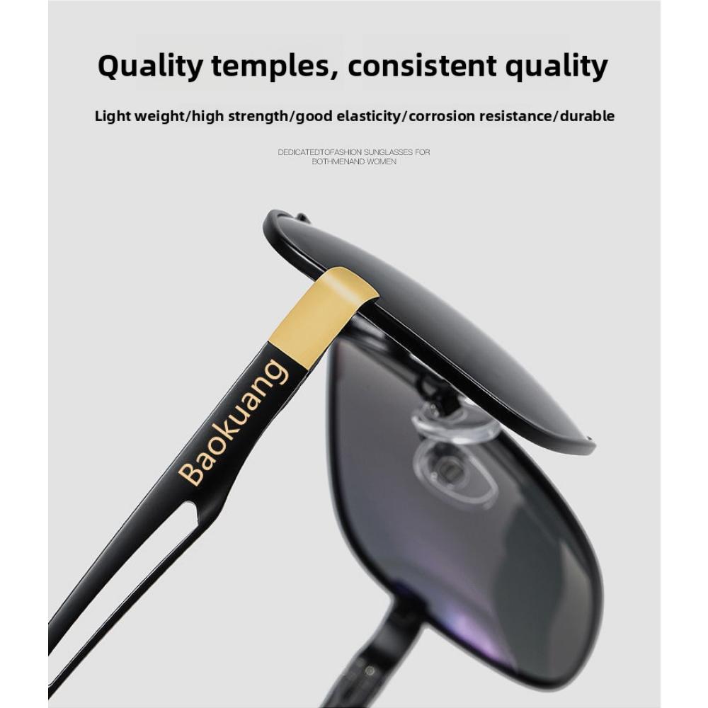 Dag- och nattfärgskiftande solglasögon, polariserade solglasögon, herrars anti-helljusfiske, högupplöst bilkörning