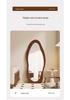 Ethnic Style Irregular Wall-Mounted Full-Length Floor Mirror for Indoor Use