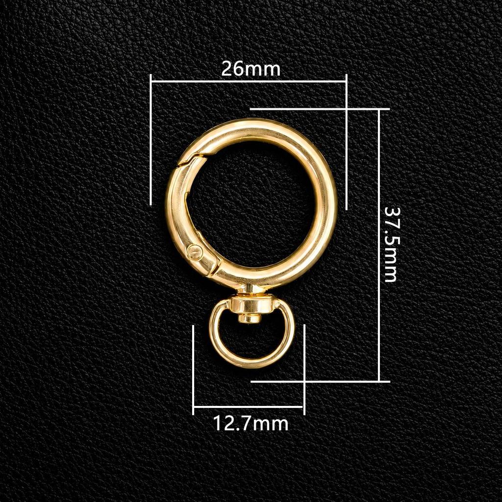 Versatile White Heart Zinc Alloy Keychain Connector with Irregular Shape and Spring Clasp