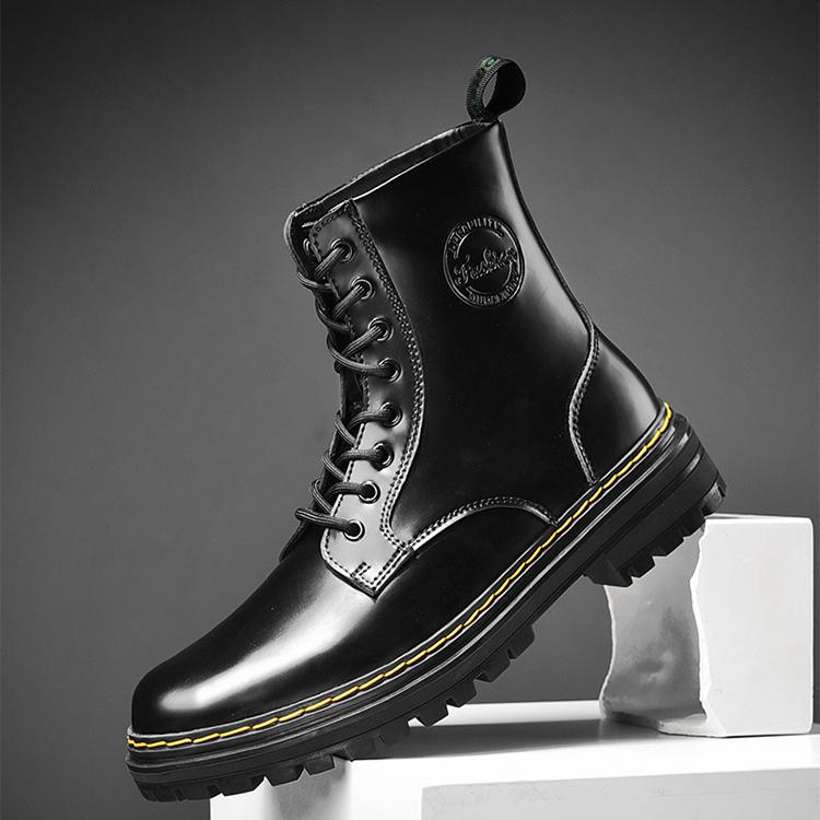 Vysoce kvalitní pánské boty Zimní sníh Teplé Neformální boty Pánské boty Pravá kůže Plyšová kožešina Módní boty Velikost 38-44