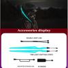Motorcycle Helmet Decoration LED Light Warning Strip with Multicolor Reflective Lights Light Film DIY Helmet Strip Accessories