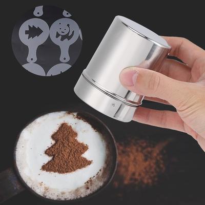 Kakaopulversieb Kaffeesieb Schokoladenschüttler Edelstahl Schokoladenschüttler Kakaopulver Kaffeesieb Kunstschablonenformen