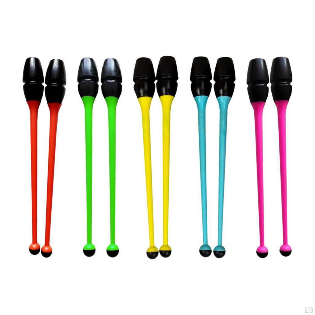 2 Stück Gymnastikstäbe Verbindbar Rhythmische Trainingsgeräte Fitness-Requisiten