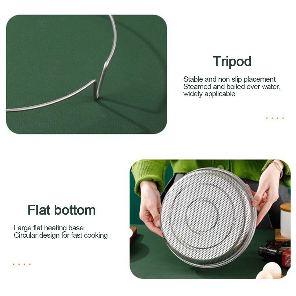 Stainless Steel Food Steamer Basket Pressure Cooker Steamer Basket with Handle Steaming Grid Drain Drainer Cooking Utensils