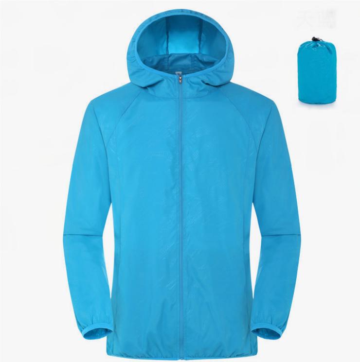 Men's Women's Waterproof Hiking Jacket Quick Dry Sun Protection Windbreaker Camping Hunting Climbing Outdoor Rain Coat