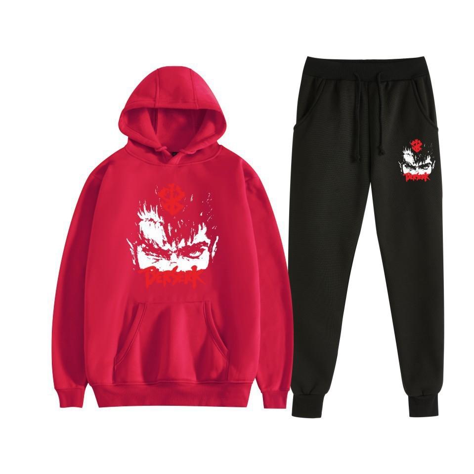 Sword wind legend Berserk new animation fleece loose men's and women's hooded sweater set hoodie