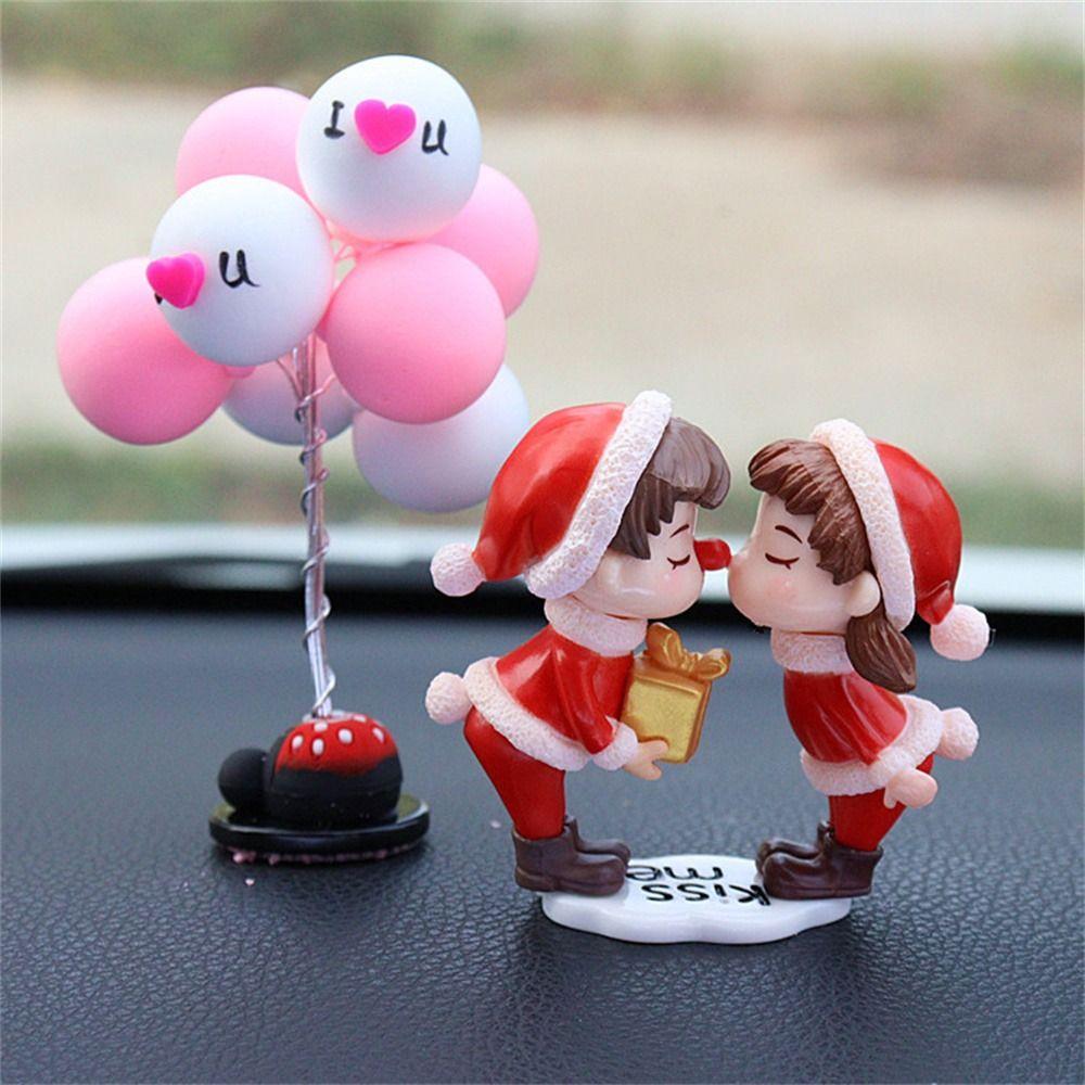 Center Console Girls Gifts Cartoon Couples Model Dashboard Figurine Car Decoration Car Ornament