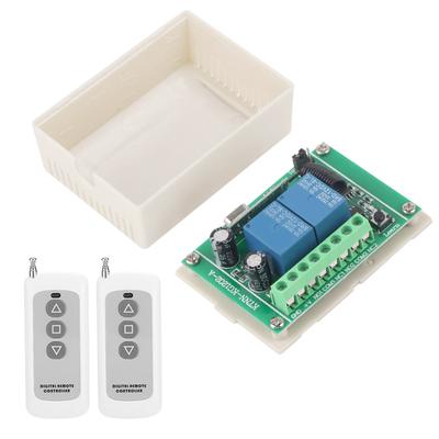 DC12V 2 CH Receiver 1000m/3280.84ft 3-Key Learning Code Remote Control Switch Kit