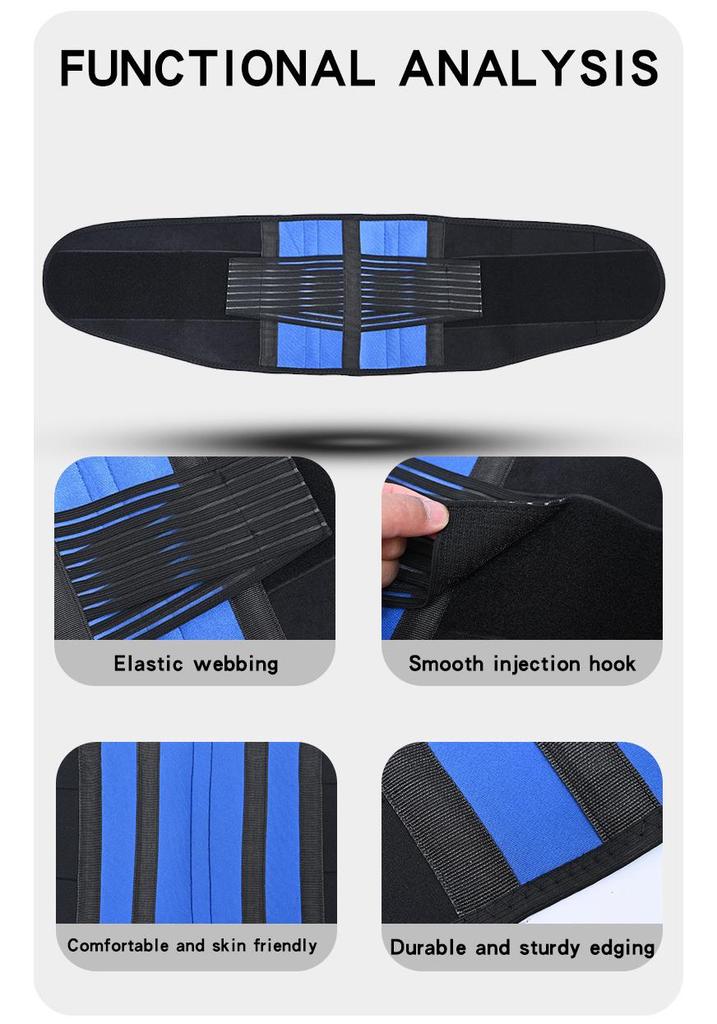 Plus Size Sports Lumbar Support Belt for Men & Women - Adjustable Waist Brace for Basketball & Fitness