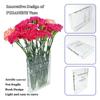 Clear Acrylic Vase Clear Book Shaped Vase Cultural Flavor Decorative Acrylic Vase For Unique Home Bedroom Office Accent Book
