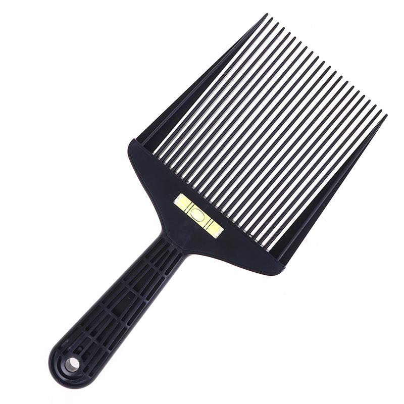 Clipper Comb Barber Styling Dyeing Comb Anti-Slide Handle Plastic Flattop Comb