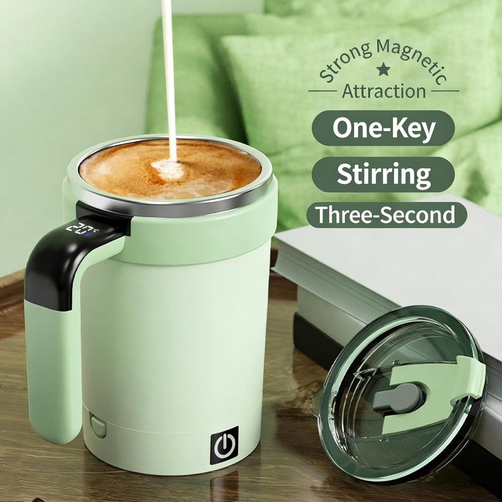 Automatic Magnetic Stirring Coffee Mug, Electric Automatic Stirring Mug with Rechargeable and Detachable Base.