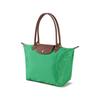 Longchamp Le Pliage Solid Logo Recycled Polyamide Canvas Dumpling Bag Tote Shoulder Bag Medium Women Bags Green 2605089P88