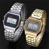 Fashion Unisex Watch Digital Display Waterproof Clock Square Dial Alarm Stopwatch